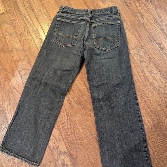 Kids jeans Size 14 husky old navy adjustable waist straight leg gray loose fit - Picture 2 of 3